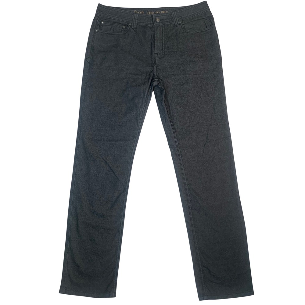 Prana Bridger Jean Mens 33x32 Charcoal Gray Excellent Slim Fit Organic Cotton